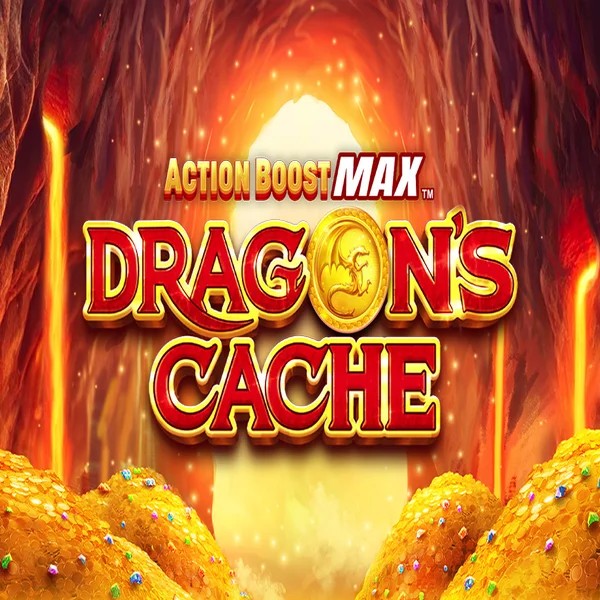 Action Boost Max Dragon's Cache game by SpinPlay Games – logo hosted on SpinSahara Casino