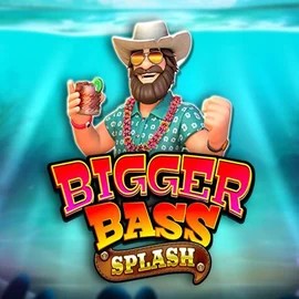 Bigger Bass Splash slot logo by Pragmatic Play at SpinSahara Casino