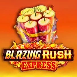 Blazing Rush Express logo by AreaVegas at SpinSahara Casino