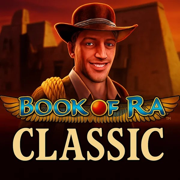 Book of Ra Classic slot visual from Novomatic available on spinssahara.com