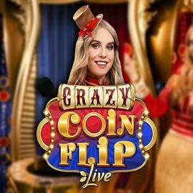 Crazy Coin Flip logo by Evolution at SpinSahara Casino