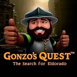 Gonzo's Quest casino game by NetEnt – featured logo at SpinSahara Casino