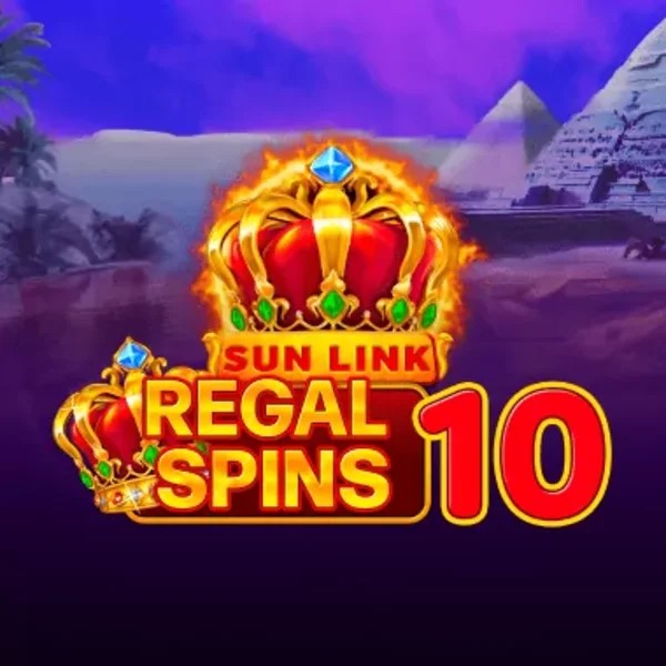 Regal Spins 10 logo – Slots by PatePlay at SpinSahara Casino