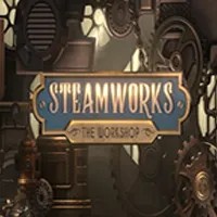 Steamworks The Workshop by Peter &amp; Sons, showcased at spinssahara.com – game logo